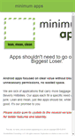 Mobile Screenshot of minimumapps.com