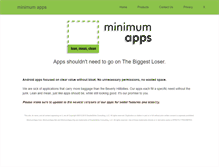 Tablet Screenshot of minimumapps.com